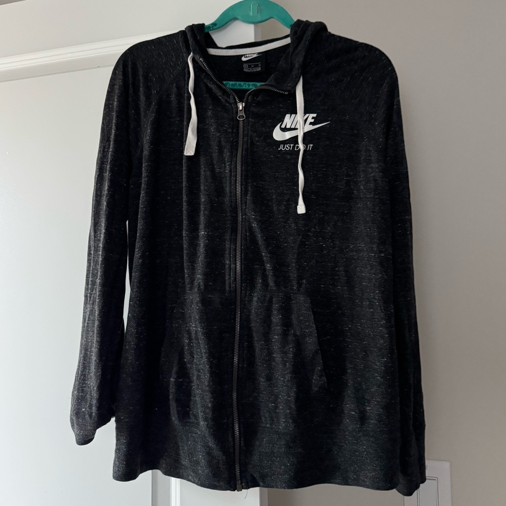 Women’s Nike Dark Grey Zip-Up Hoodie